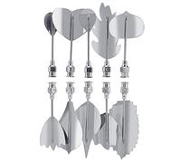 SIXRUN Aiguilles en Acier Inoxydable Set de 10 Pièces avec Seringue pour Décoration de Gâteaux DIY Conception de Fleurs en Pudding Sécurité Alimentaire Durable (【35101】 N)