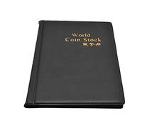 SIXRUN Album de Pièces de Monnaie au Design Transparent, Texture Exquise, Très Durable pour Les Amateurs de Pièces de Monnaie, 120 Pochettes, 3,99 Oz (Black)