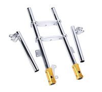 SIXRUN Amortisseurs de Suspension de Fourche Avant de Vélo de saleté, Amortisseur en Métal, Conception Renforcée pour une Utilisation Tout-terrain de Mini Vélo de saleté de 47 Ml 49 Ml