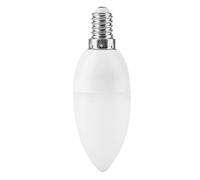 SIXRUN Ampoule de Bougie LED économe en énergie, Angle de Faisceau de 360 degrés pour la Décoration de la Maison, Douille E14, Blanc Chaud 3W AC 220V (Pointe Queue)
