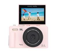 SIXRUN Appareil Photo Numérique 5K pour Photographie, Caméra Vlog | Zoom 18X, écran LCD 3,0", Transfert WiFi, Batterie 1150 MAh, Objectif Macro, Portable à la Main pour le Voyage