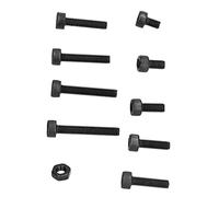 SIXRUN Assortiment de Vis Hexagonales, 300 Pièces, Kit de Boulons Haute Résistance pour Applications Mécaniques, Capuchon à Douille M3 en Acier allié Noir