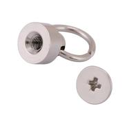 SIXRUN Attaches à Rivets de Moine, Vis en Fer en Laiton pour Sacs Artisanaux en Cuir, Ceintures de Bourse avec Traitement Anti-pollution par Galvanoplastie, 20 Pièces (SILVER)