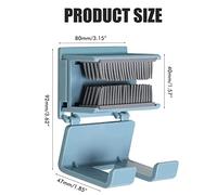 SIXRUN Attrape-cheveux Amovible Collecteur de Cheveux Support Mural Piège à pour Drain de Douche Attrape- Empêche le Colmatage des Canalisations pour Salle de Bain Cuisine Gris Convient à les