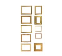 SIXRUN Autocollants Adhésifs pour Cadre de Miroir Rétro, Décoration Exquise pour Bricolage, Scrapbooking, Décalcomanies en PET pour Album Photo (Type 1)