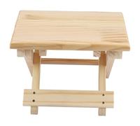 SIXRUN Banc carré Pliable en Bois Massif, Conception Durable pour la Pêche et Les Activités de Plein Air, Banc carré de Style Rural