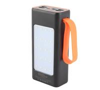 SIXRUN Banque d'alimentation Portable 60000mAh, PD66W QC4.0 (Black) | Construction ABS, lumière LED intégrée, station de charge rapide, camping en plein air, secours d\'urgence en voyage.