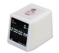 SIXRUN Bitcoin Loterie Mineur, Mineur Jeu de Hasard avec WLAN Montre Numérique Météo Température humidité Affichage pour Minage BTC (White)