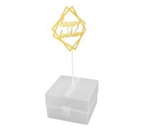 SIXRUN Boîte à Billets D'anniversaire à Tirer, 20 Sachets Transparents avec