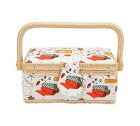 SIXRUN Boîte à Couture, Organisateur Léger et Pratique pour Voyage, Orange, Boîte de Rangement, Kit de Couture pour la Maison et le Bureau