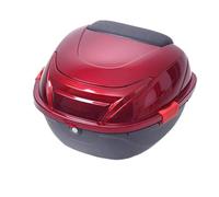 SIXRUN Boîte Arrière de Moto Grande capacité PP, Mallette de Rangement de Bagages pour Casque en Plastique 41x40x28cm pour Motocyclistes (#2)