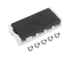 SIXRUN Boîte de Jonction de Vélo électrique, Connecteur à 5 Pôles pour Câblage de Vélo électrique, Organisation Soignée, Composés Phénoliques de Haute qualité, 8.3x3.3x1.8cm, 1 unité