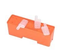 SIXRUN Boîte de Transport Transparente pour Cage Royale avec 20 Cages D'élevage de Reines, Outil D'apiculture Facile à Utiliser pour Attraper Les Reines, Convient aux Amateurs D'apiculture, Matière