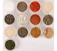 SIXRUN Boîtes de Rangement pour épices, Boîte D'assaisonnement Empilable, Outils de Cuisine Transparents Légers pour une Cuisine Plus Propre 6 Pièces PS 35*8.5*8cm pour un Usage Domestique (WHITE)