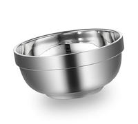 SIXRUN Bol Rond en Métal de capacité Modérée pour les Repas en Dortoir, Matériau Métallique Inodore