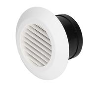 SIXRUN Bouche D'aération Ronde, Grille en ABS Léger pour Ventilation de