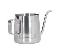 SIXRUN Bouilloire à café en Acier Inoxydable avec Bec à Col de Cygne, Extrait Efficacement pour le Bureau et la Maison, capacité de 250ml, Couleur Acier Inoxydable