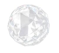 SIXRUN Boule de Verre à Prismes en Cristal Translucide, Taille Diamant, Décor de Rêve pour la Maison D'hôtel, Raccords de 80mm, Résistant aux Hautes Températures (60MM/2,36 pouces)