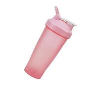SIXRUN Bouteille de Secoueur de Protéines Portable de 20oz, avec Boules de Secoueur en Boucle, pour Salle de Sport, Fitness, Bouteille D'eau Anti-fuite pour Pré-entraînement PP (PINK)