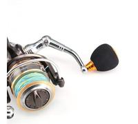 SIXRUN Bouton d'alimentation pour Moulinet de Pêche, Bouton de Remplacement Léger en EVA et Métal avec Conception Antidérapante, de Poignée Universel 42x33mm pour la Pêche en Eau Douce et Salée