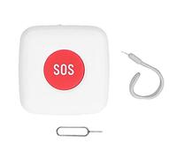 SIXRUN Bouton SOS pour Système D'alerte d'urgence pour Personnes âgées, Commutateur D'alarme Intelligent en Un , Mini Conception sans Fil pour Fournitures Domestiques et Hospitalières, ABS