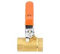SIXRUN Brass Ball Valve, 1/2" BSP Fileté | Construction durable, Résistance à l\'écoulement minimale, Ouverture rapide, Compatibilité eau, et gaz