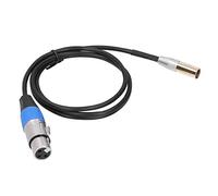 SIXRUN Câble 3 Broches, Boîtier en Alliage de Zinc, Mini XLR Mâle à Femelle, Compatible avec Les Caméras et Les Microphones (#2)