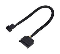 SIXRUN Câble Adaptateur de Ventilateur de Refroidissement, Convertisseur de Haute qualité pour PC Modding, Ensemble de 5 Pièces, Fil 22AWG 15 Broches à 4 Broches pour un Fonctionnement Flexible