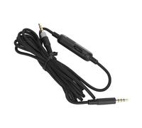 SIXRUN Câble de Remplacement pour Casque 3,5 Mm, 6,6 Pieds tressé | Fil de cuivre sans oxygène, connecteurs plaqués or, sourdine en ligne et contrôle du volume, pour HyperX Cloud Mix et
