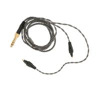 SIXRUN Câble de Remplacement pour Casque, 3,5 Mm avec Adaptateur 6,35 Mm | Noyau en cuivre plaqué argent, fil gris froid de 4,1 pieds, mise à niveau du son sans perte, anti-emmêlement pour