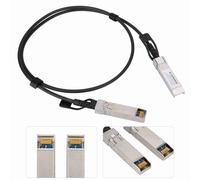 SIXRUN Câble en Cuivre QSFP28 vers 2 QSFP28, 1M 10Gbps | Cordon de dérivation Twinax passif, canal unique SFF-8431, fil plaqué argent, liaison interne du centre de données du serveur