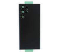 SIXRUN Cache Arrière en Verre de Remplacement pour Samsung S22 Ultra 5G | Boîtier de porte de batterie authentique, matériau en verre de qualité supérieure, Kit de réparation d\'écran fissuré,