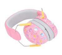 SIXRUN Cache-Oreilles de Protection Auditive Double Couche pour bébé, Casque à Réduction de Bruit pour Un Sommeil Silencieux, Léger et Portable pour Avions/Machines, ABS/Cuir (Pink)
