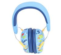 SIXRUN Cache-Oreilles de Protection Auditive Double Couche pour bébé, Casque à Réduction de Bruit pour Un Sommeil Silencieux, Léger et Portable pour Avions/Machines, ABS/Cuir (Blue)