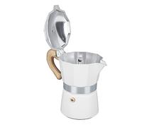 SIXRUN Cafetière Moka en Aluminium, Cuisinière de Cuisine, Facile à Utiliser, pour le Bureau et la Maison, Poignée Amovible à Chauffage Rapide (3 tasses 150ML)