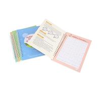 SIXRUN Cahier de Pratique D'écriture Manuscrite en Anglais, Ensemble éducatif pour Enfants avec Stylos, 5 Pièces, Cahier de Pratique Magique, Livres D'écriture pour L'amélioration des Compétences