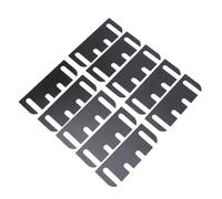 SIXRUN Cale de Charnière de Porte en PVC, Entretoise pour Réparation Rapide de L'alignement de la Porte, Lot de 10 Cales, Coin de Rayon de 5/8 Pouces, Idéal pour une Utilisation en Intérieur