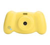 SIXRUN Caméra Vidéo Numérique pour Enfants, 12MP 2,4in LCD (Yellow) | Enregistrement HD 720P, commandes de jeu par joystick, compagnon de voyage de vacances, cadeau d\'anniversaire pour garçons