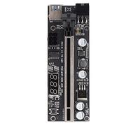 SIXRUN Carte Adaptateur PCI E, Affichage de Température avec Riser 1x à 16x