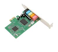SIXRUN Carte Son Pcie Cmi8738, 5.1 Canaux Pci-Ex1 | Carte basée sur le chipset Pci-Ex1, prise en charge Directsound 3d Eax A3d, ports micro de ligne avant arrière basse,
