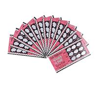 SIXRUN Cartes de Jeu de vérité à Gratter Amusantes pour Adultes, Accessoire de Fête Unique, 12 Cartes de Défi pour Soirée Entre Célibataires