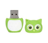 SIXRUN Cartoon Owl USB Flash Drive, 64GB High-Speed Storage (32GB) | Construction en plastique ABS, fonctionnement Plug-and-Play, clip porte-clés, transfert de données pour musique, photos,