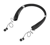 SIXRUN Casque de Cou sans Fil BT 5.0 avec Réduction du Bruit CVC, Temps de Conversation de 18 Heures, Temps de Lecture de 16 Heures pour Le Sport et l'entraînement (Black)