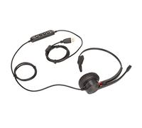SIXRUN Casque Filaire USB pour Entreprise, Réduction de Bruit ENC | Casque PC simple face, impédance du haut-parleur 150Ω, contrôle du volume et de la sourdine du micro, coussinets d\'oreille