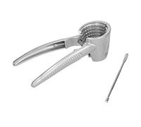 SIXRUN Casse-Noix en Aluminium Robuste, Ouvre-Noix avec Ressort Robuste pour les Amateurs de, Outil de Cuisine pour éplucher les Fournitures de (SILVER)