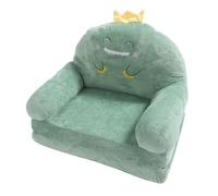 SIXRUN Chaise pour Tout-Petits, canapé pour Enfants, Dinosaure Vert, Pliable, Poignée Large, Douce et Respirante, pour Lire, Dormir et Se Détendre (Pliage en Deux)