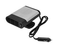 SIXRUN Chauffage Anti-buée pour Dégivreur de Voiture 12 V, avec Base à 360 Degrés, Double Modes de Vent pour un Dégivrage et un Désembuage Rapides (Noir Gris)