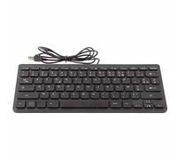 SIXRUN Clavier câblé Multicangue avec 78 Touches pour Les Utilisateurs Russes, Français et Allemands, Touchez Le Confort, la Bouche et la Lecture pour Un Ordinateur Portable Un Bureau, Une Saisie