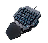 SIXRUN Clavier de Jeu Mécanique Rvb à Une Main avec Fonction Macro pour Les Joueurs, Conception Compacte et Portable à Lumière Noire
