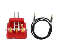 SIXRUN Clé de Code Morse, clé Télégraphique Automatique CW Morse à Double Palette en Acier Inoxydable pour Le Camping en Plein Air et Une Utilisation en Intérieur (Rouge)